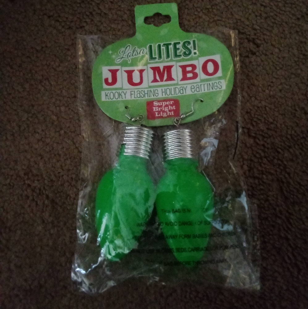 Lotsa Lites jumbo lights bulb earrings